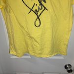 SheIn Yellow Crew Neck “Faith” Heart Short Sleeve Tee 1XL Photo 6
