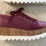 Bamboo Cute Velvet sky high laced tie Wedge platform sneaker shoes Photo 1