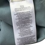 BCBG Maxazria Blue Faux Suede Cladiana Peplum Blouse Women Size Medium | 68 Photo 7