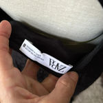 ZARA black jacquard slip dress with chain strap Material: satin xs Photo 3