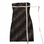 Y2K Strapless Glitter Mini Dress Size Small Black Photo 3