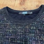 Anthropologie Eva Franco Women's Jackson Shimmer Boxy Crop Sweatshirt Top Sz XS Photo 4