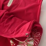 Liz Claiborne Liz Claiborne12 Golf Skort Red Floral Pocket Stretch Pickleball Active Bright Photo 4