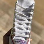 Womens Bling Shoes AB Rhinestones Sneakers Pink Size 8 Photo 3