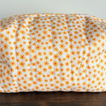 Handmade  Flower Print Cosmetic Make Up Bag Sz OS Photo 0