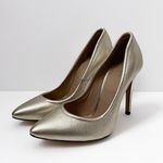 IRO Stiletto Heels Size 36 Paris Designer gold metallic buttery leather Photo 2