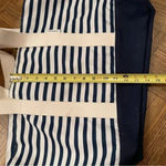 NWOT Beach Boat Tote Striped Bag Blue Photo 2