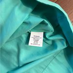 Perlavera 100% Cotton Christy Poplin Button Collared Shirt Dress ~ Size XS 💛🍄 Blue Photo 10