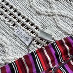 Athleta Black and Pink Bikini Bottom with Bold Striped Waistband Photo 4