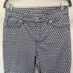 Tommy Bahama  Boracay Beach High Rise Ankle Womens Pants Sz 4 Blue White Model Photo 2