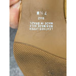 Worthington Leather Mule Heels Tan Buckle Square Toe 7.5M Y2K Minimalist Photo 2