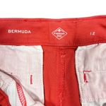 st. john's bay  Bermuda Shorts Sz 12 Coral Peach Pink Stretch Modest Vacation Photo 2