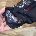 Chico's Bedazzled Floral Tunic Top Dark Romantic Sheer Size 2 Medium 12/14 Photo 5