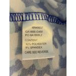 Tail Womens Long Sleeve Mock Neck 1/4 Zip Golf Top Abstract Print Blue White SM Photo 5