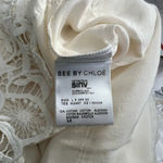 See By Chloe Tiered Lace Crochet Dress Ivory White Size 8 Photo 12