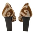 Kate Spade NY Cow Print Block Heel Pump Women’s 9 Calf Hair Italy Tan Brown Photo 6