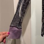 Vintage 90s Sheer Floral Rhinestone Long Sleeve Top Size L Purple Size L Photo 6