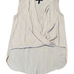 BCBGMAXAZRIA Bare pink szXS sheer drapy outer with tank under longer in back EUC Photo 0