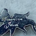 American Jewel Pixie Fairy Pendant Rhinestone Crystals Iridescent Silver Color Photo 2