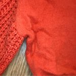Forever 21 Orange Woven Pattern Cotton Sweater Womens Medium Photo 9