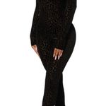 Naked Wardrobe  Burnout Black Leopard Two Piece Set Photo 1