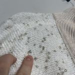 Soft Surroundings  Kuka Quarter Zip Sweater Wool Blend Cream Gold Size M Photo 11