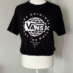 Vans  Black Crop Top Size Medium Photo 0