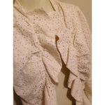 #7 Women's Ecru Drape Front Eyelet Blazer by TABITHA, Size: 2 Photo 3