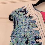 Lilly Pulitzer  Madia Tunic Dress High Tide Navy Scuba Doo White Green‎ Size XXS Photo 9