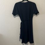 Babaton  (Aritzia) Wallace Navy Short Sleeve Wrap Dress, Size XS Photo 7
