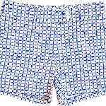 Vineyard Vines  Blue Tie Dye Ikat Square Print Shorts Size 0 NWT Photo 2