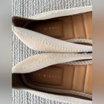 Kelly & Katie  Pearl White Alligator Leather Ballet Flats with Bows Size 7.5 Photo 6