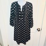 Old Navy  Casual Floral Medallion Print MicroPleat front Tshirt Dress Navy XS Photo 1