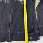 Element Black Full Zip Jacket Floral Embellished XLarge Womens Size XL Photo 5