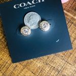 Coach Gold Stud Earrings NWT Photo 4