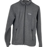 Columbia Gray Women's Full Zip Fleece Sweater - Size Medium Photo 0