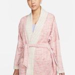 Nike NWT Yoga Therma-FIT Luxe Reversible Sweater Cardigan Coat Pink White 2X Photo 3
