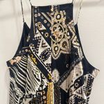 Isabel Marant Etoile Sabba Strappy Bandana Print Midi Dress Black Ochre Size 10 Photo 8