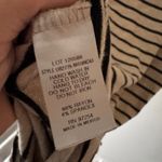 One Clothing Los Angeles Black & Cream Striped Long Dress Photo 4