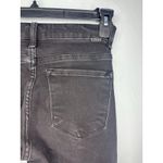 Risen Jeans Mid Rise Slim Straight Black Women's Size 1 25 Waist Stretch Photo 3
