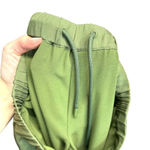 Theory Green Cropped Straight Fit Cargo Utility Silk Pants Size Small Photo 8