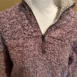 True Grit Women's Size Xsmall Red and White Quarter Zip Sherpa Pullover Photo 2