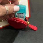 Piper K | Heart Bag Charm w/ Zipper Pocket Red Photo 4