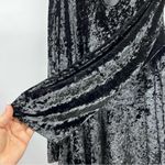 Elegant Black Velvet Dress 3x witchy grunge velour long sleeve keyhole neckline Photo 12