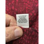 Roz & Ali Womans Long Sleeve Open Front Cardigan Sweater Large Red Black Photo 4