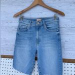 MOTHER HE INSIDER CROP STEP FRAY SHORTS LIMITED EDITION SIZE 27 Blue Photo 1