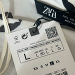 ZARA  geometric print satin effect shirt large NWT  Photo 3