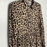 Stradivarius  Brown Leopard Long Sleeve Dress Photo 2