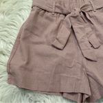 Heart & Hips High Paper Bag Waist Shorts Mauve Photo 4