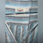 Faherty  100% Linen Shirt Dress size XS- Broken Button Photo 5